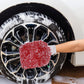 2PC Microfibre Wash Mitt Car Detailing High Density Long Pile Scratch Free Mitt with Elastic Cuff