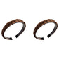 2Pcs Woven Hair Band with Anti-slip Teeth