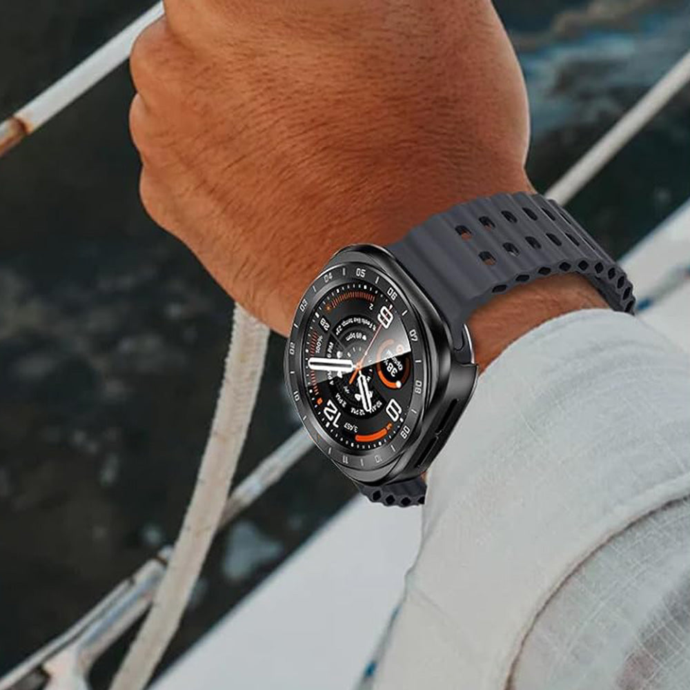 3 in 1 Screen Protector for Samsung Galaxy Watch Ultra 2 47mm with Protector and Bezel Ring
