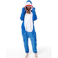 Animal Polyester Zipper Hooded Jumpsuit Onesie Adult Cosplay Unisex Pajamas Costume-Style 2