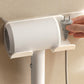 2PCS Wall Mounted Hair Dryer Holder with Cord Organizer Adhesive Blow Dryer Storage Rack