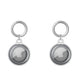 2Pcs For Apple AirTag Case Clear TPU Protective Cover with Key Ring Transparent