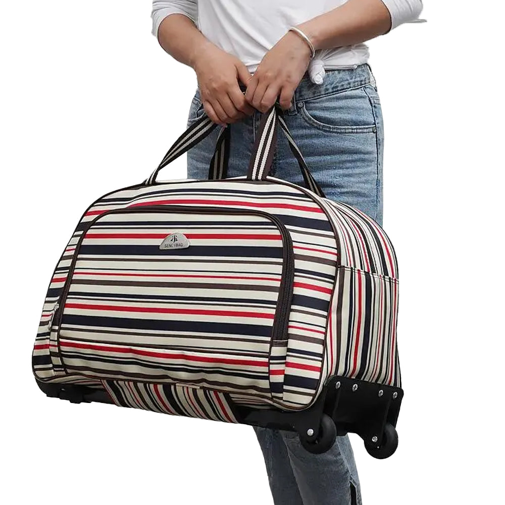Travel 20 inch Cabin Wheeled Duffle Trolley Bag Handles Carry Bag