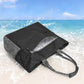 Beach Bag Large Foldable Sandproof Totes Bag With Zipper Beach Shoulder Bag