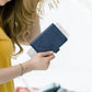 Passport Holder RFID Blocking Leather Cover Wallet With Closure For Travel Essentials