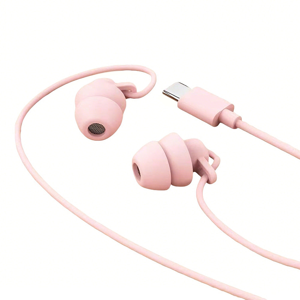 Wired Sleep Headphones in Ear Ultra Lightweight for Side Sleeper with Type C