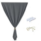 Blackout Curtains No Drill Adhesive Curtains for Bedroom Living Room Office-Grey