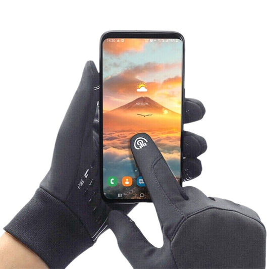 Winter Gloves Waterproof Touchscreen Thermal Ski Gloves for Skiing Running Driving-Grey