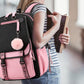 Girls Backpack Middle School Students Bookbag with USB Charge Port