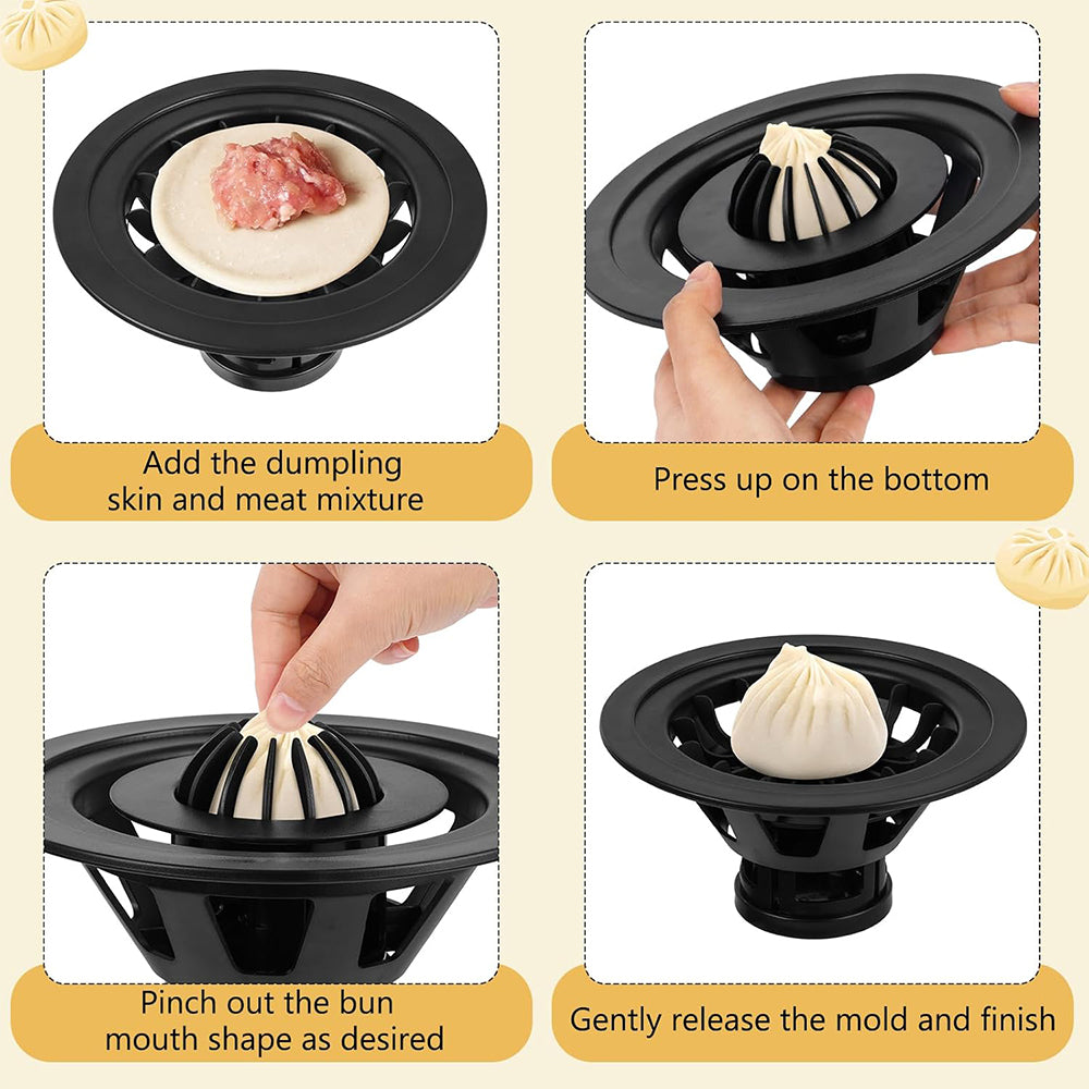 PP Baozi Maker Machine Pastry Pie Steam Bun Mold Non-stick Beautiful Flower-shaped Buns Mold