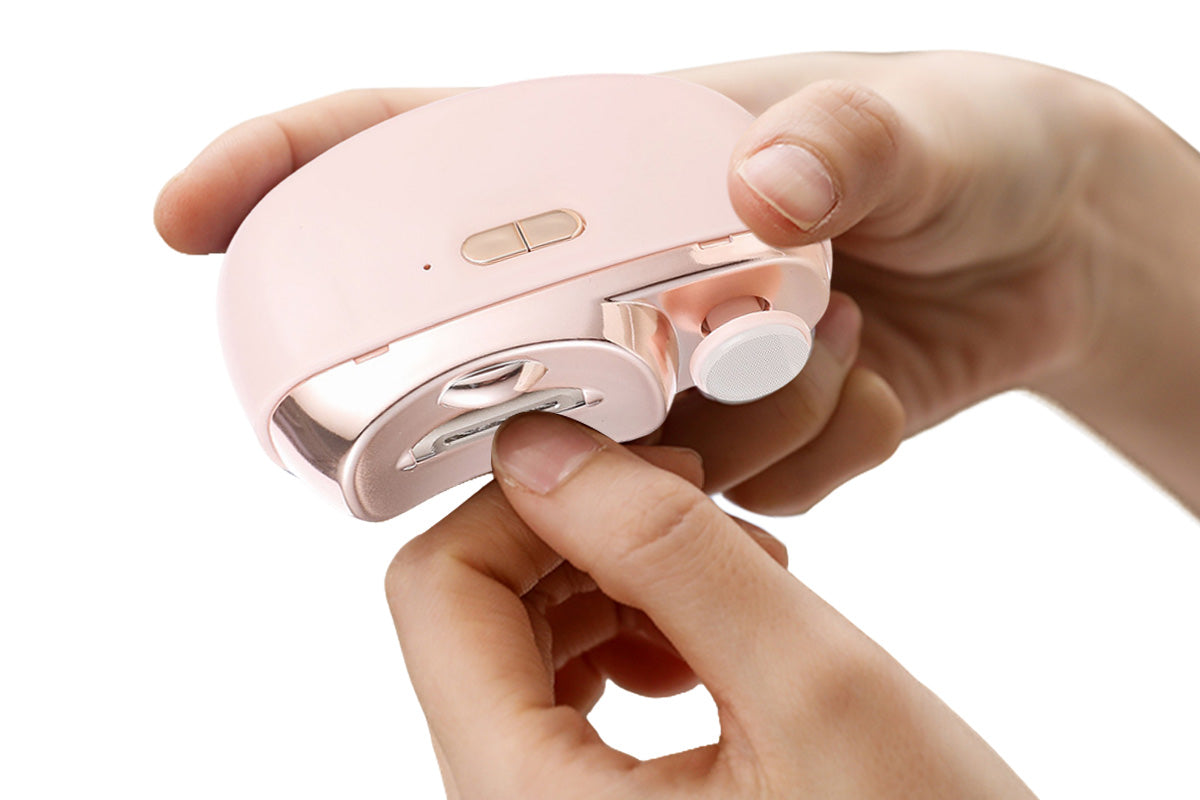 2-in-1 Electric Nail Clipper with Polishing Function