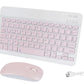 Ultra Slim Portable Wireless Bluetooth Keyboard Mouse Combo for Tablet Laptop