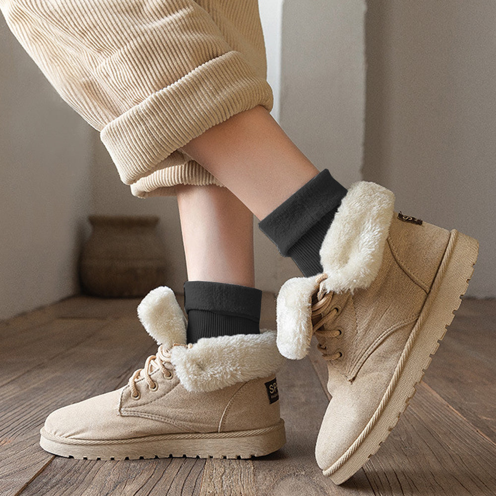 3 Pair Women Warm Plush Thermal Socks Thick Winter Snow Boot Socks