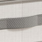 2Pcs Foldable Bed Sheet Organizer Non-woven Bedding Storage Box with Window Grey