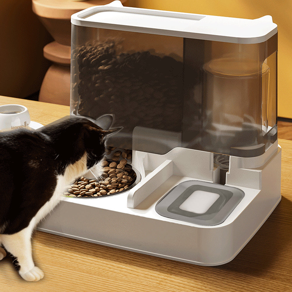2-in-1 Automatic Feeder Food Water Dispenser