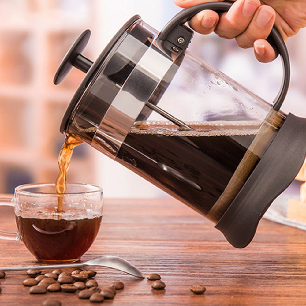 Kitchen Press Espresso Tea and Coffee Maker with Triple Filters