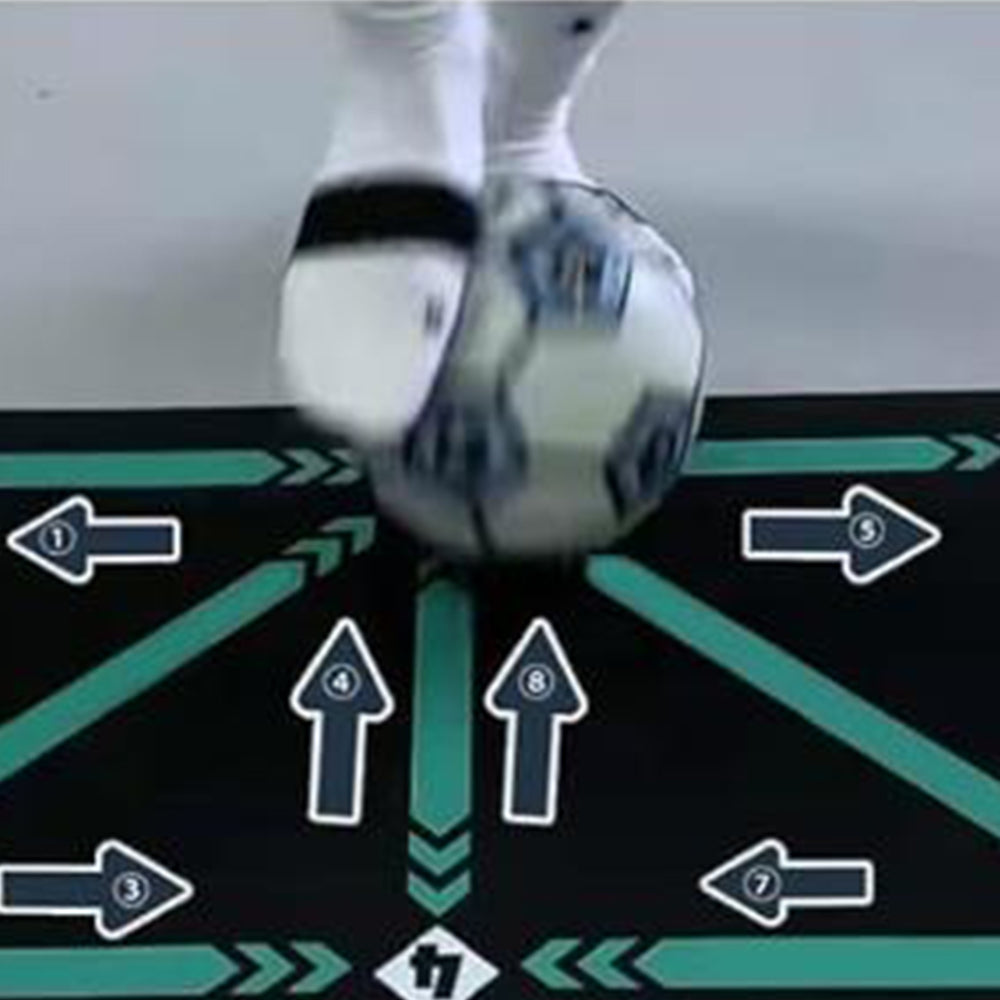 2Pcs Anti-Slip Football Footstep Training Mat
