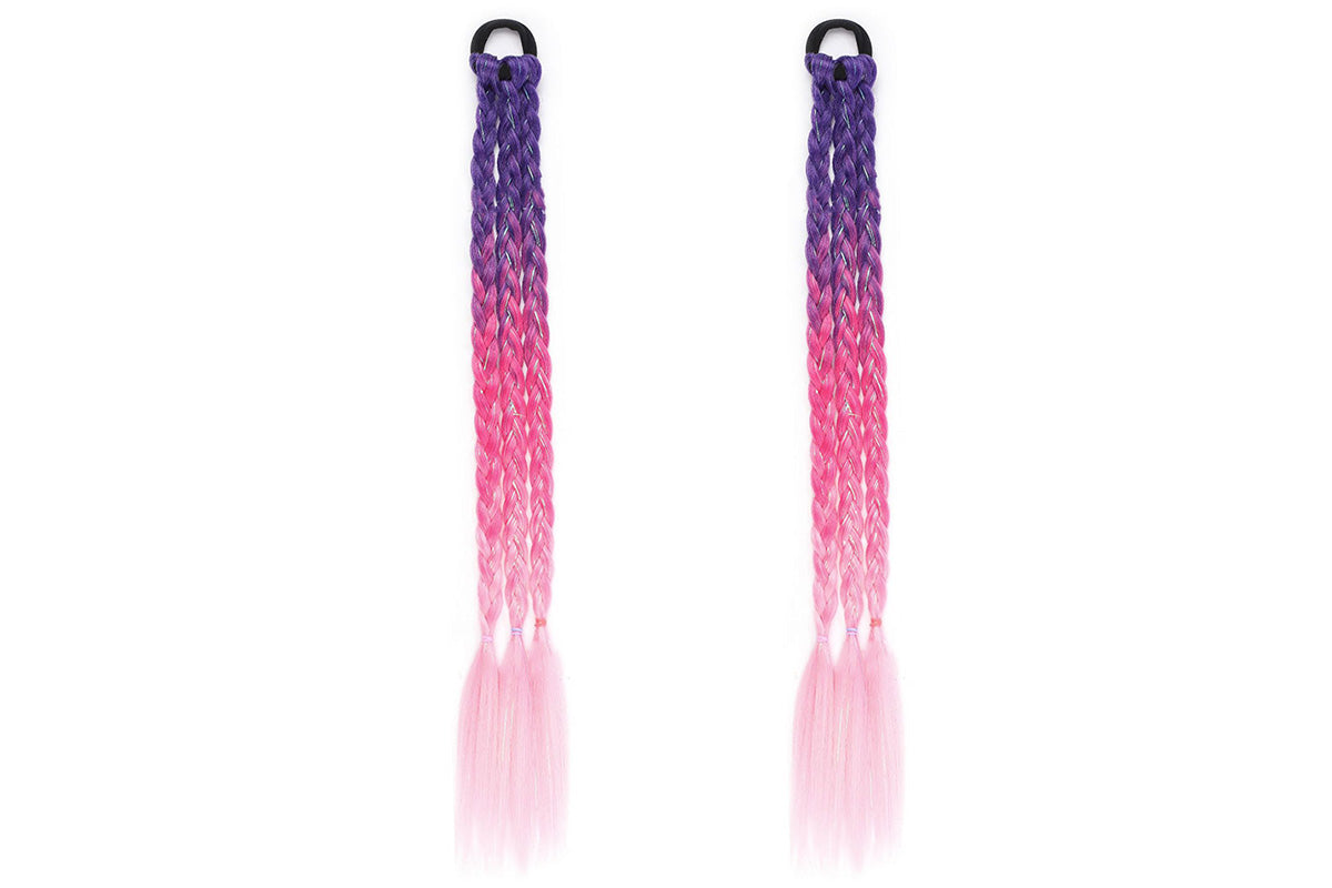 2Pcs 45cm Three-Strand Braiding Hair for Wigs and Hair Extensions