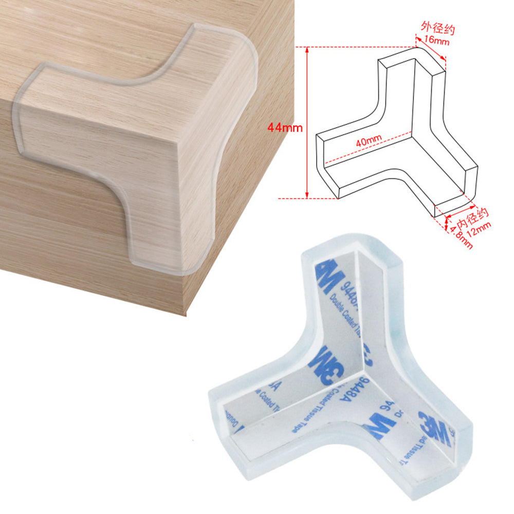 16Pcs T-Shape Desk Edge Soft Protectors for Furniture Sharp Corner Guard