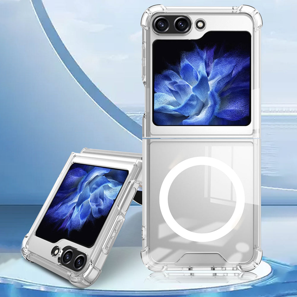 Shockproof Clear Cover for Samsung Galaxy Z Flip5/Flip6 5G Phone Case