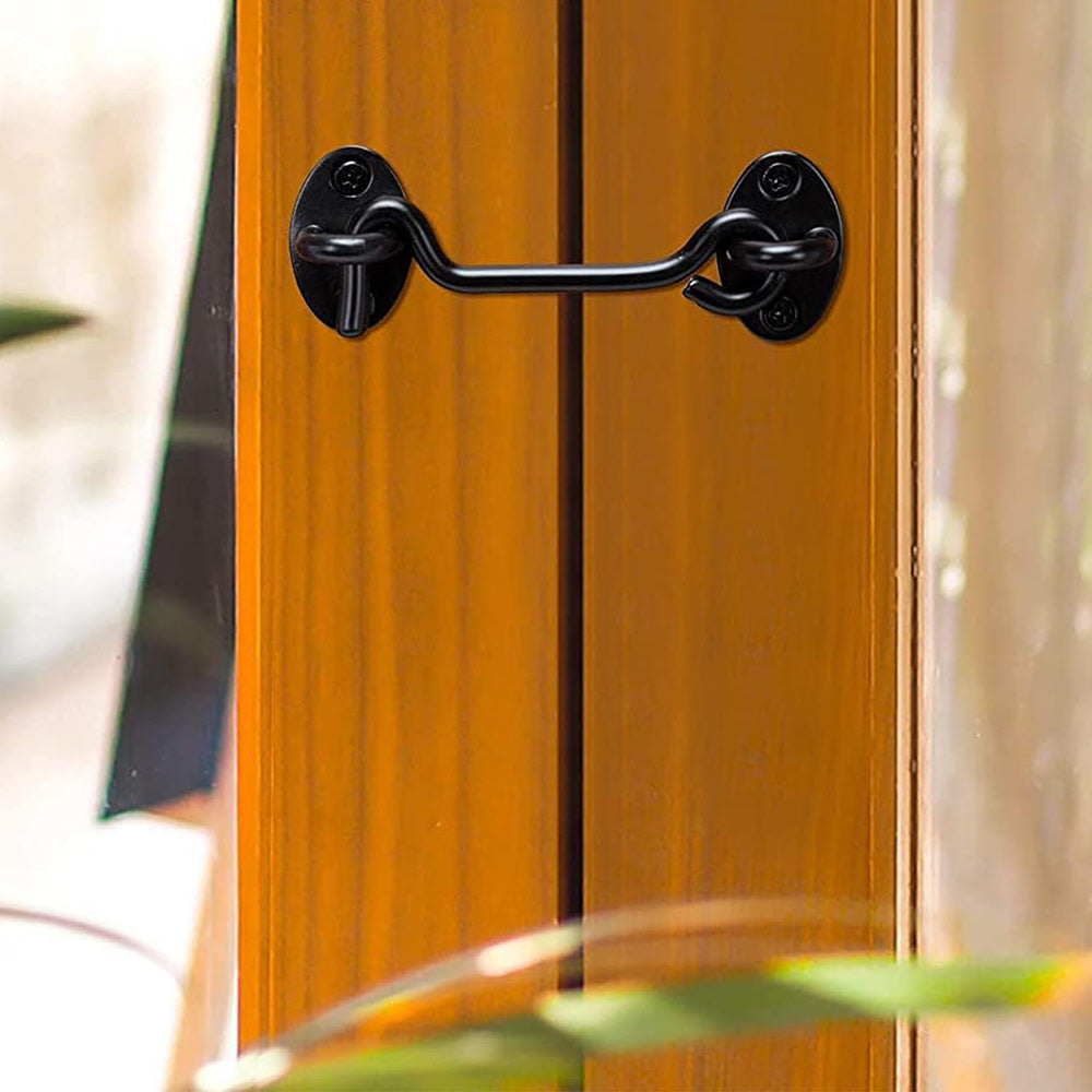 Cabin Hook Eye Brass Gate Hook Window Barn Door Latch Shed Lock Catch Holder