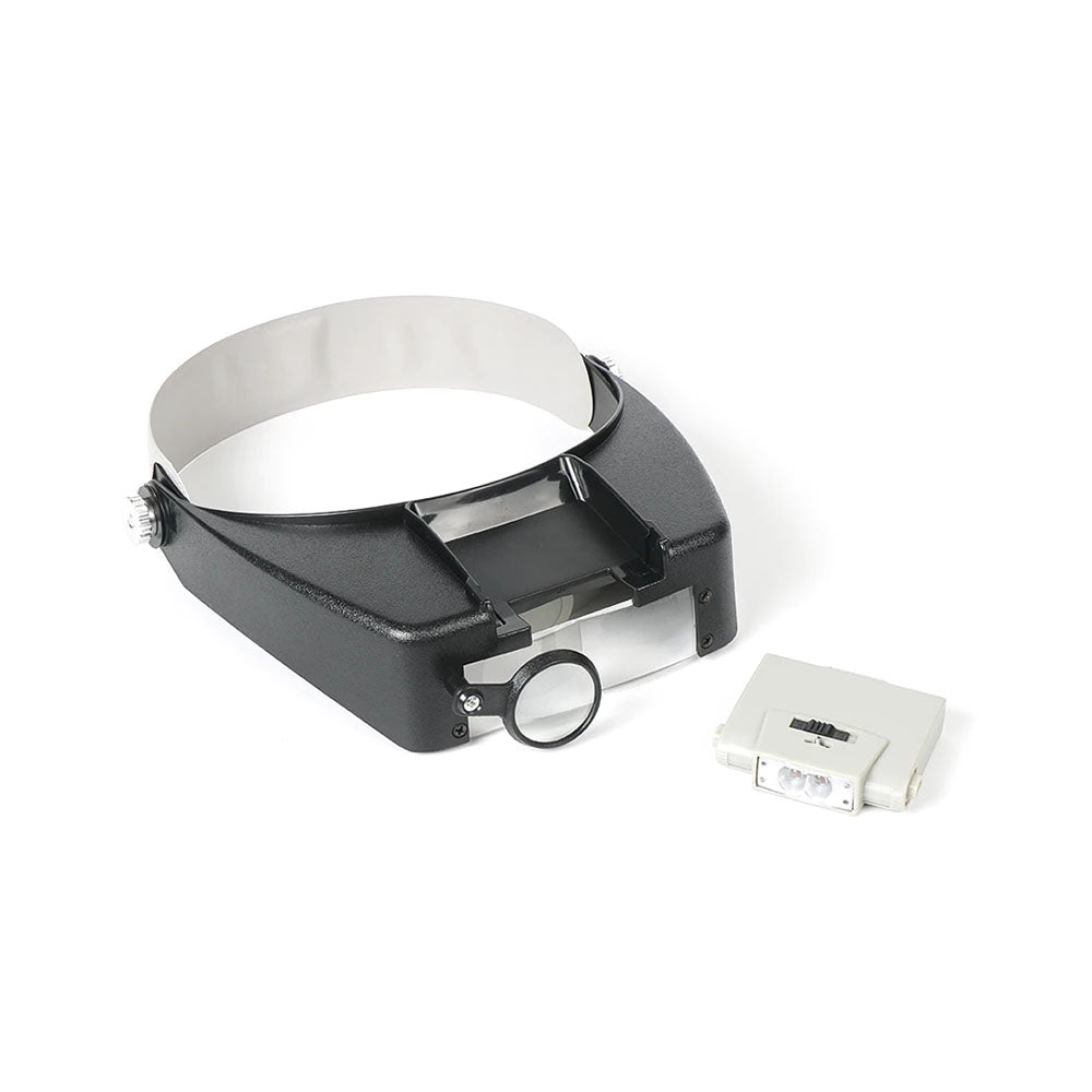 Magnifying Glass with LED Light Visor Head Loupe Headband Magnifier