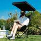 Camping Chair with Canopy Folding Outdoor Chair for Fishing Beach
