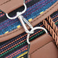 Boho Style Flap Drawstring Backpack