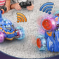 Remote Control Car 360-degree Rotating 4WD RC Stunt Twist Cars LED Lights