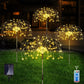 4-In-1 LED Solar Firework Garden Lights Outdoor Path Lawn Decor Lamp