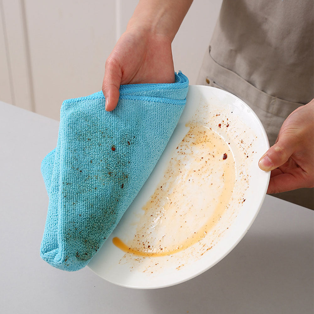 20Pcs 30x30CM Microfiber Cleaning Cloths Bulk Car Kitchen Glass Cleaning Towels