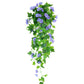 Artificial Morning Glory Vine Hanging Plant for Wall Decor