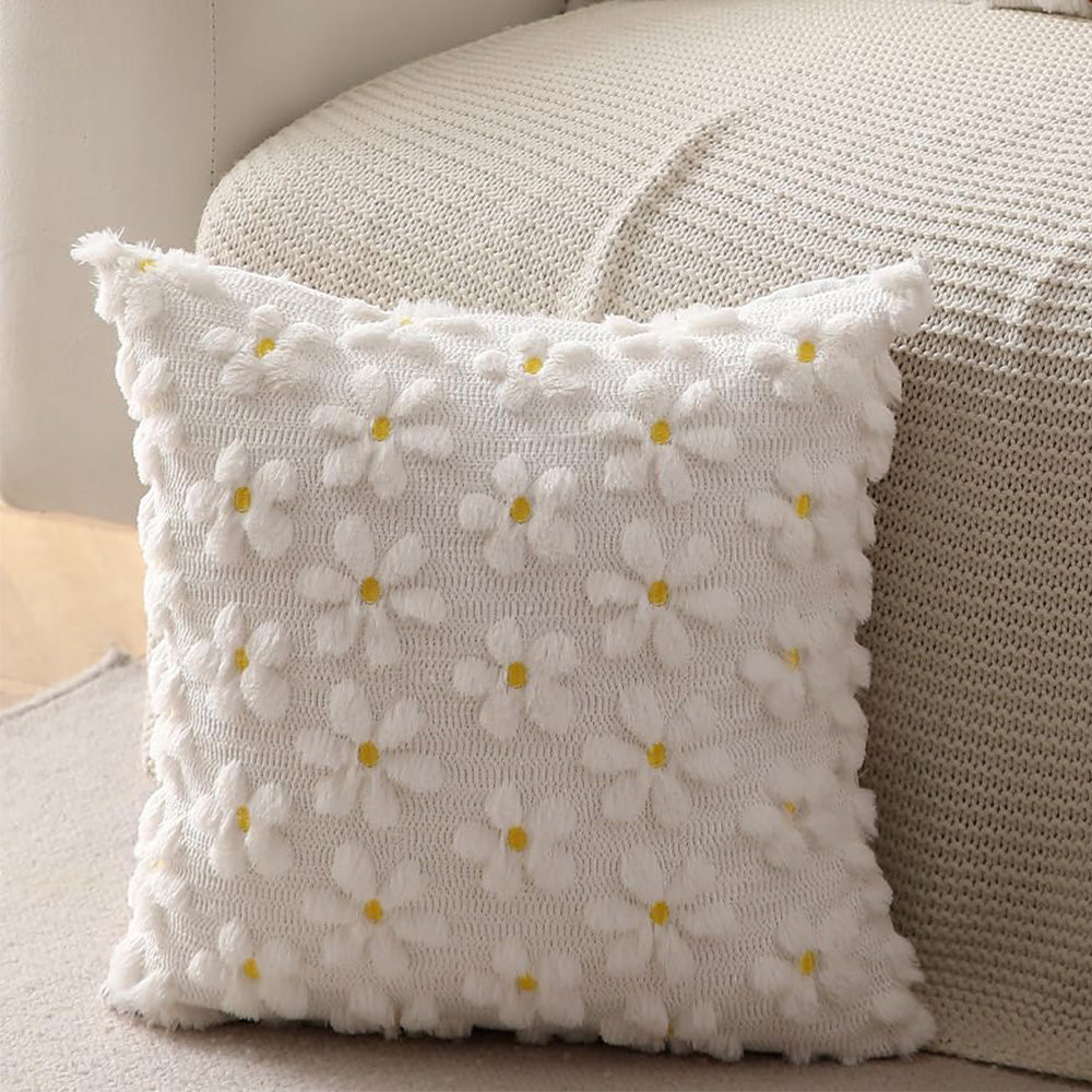 2Pcs Spring Floral Throw Pillow Covers for Couch Sofa Bed Square Cushion Cases-Sunflowers
