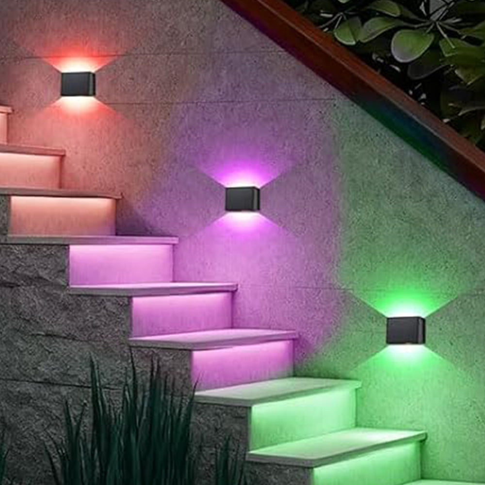 Solar Wall Light 0 to 120 Degree Adjustable Beam Angle for Garden Patio Outdoor Lighting