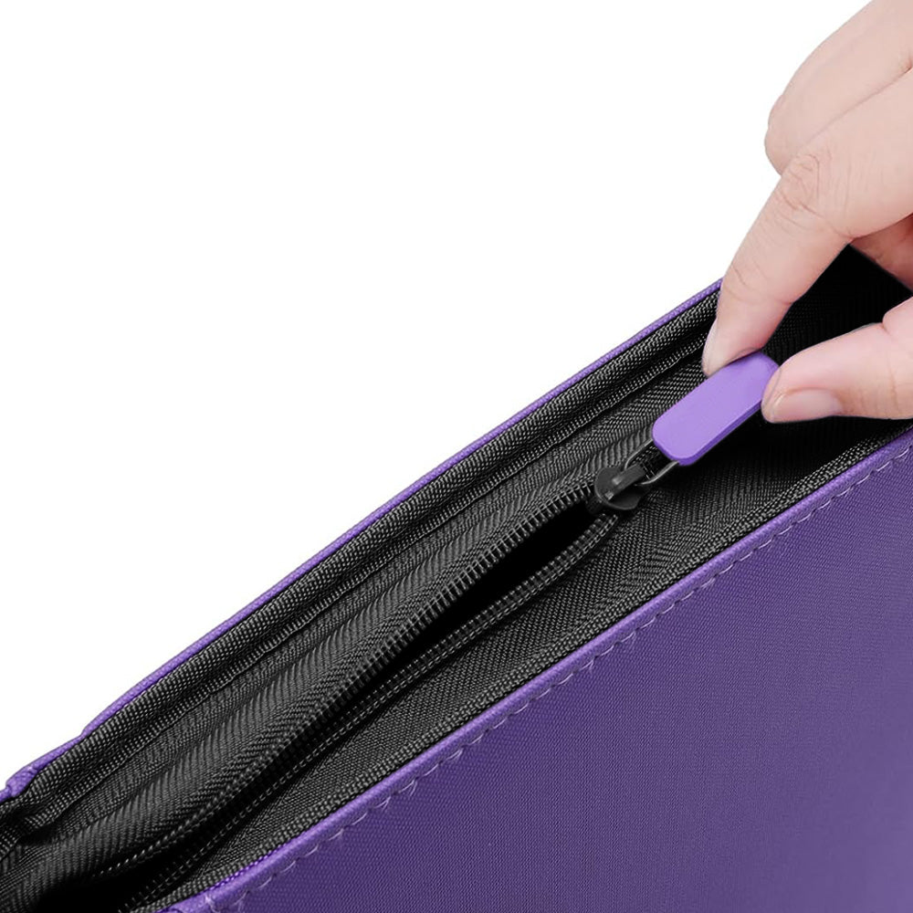 16 Pocket Card Binder 1024 Capacity PVC Free Hard Shell Waterproof Zipper