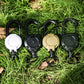 4Pcs Heavy Duty Retractable Steel Cord Carabiner Anti-Lost Backpack Key Chain Badge Holder