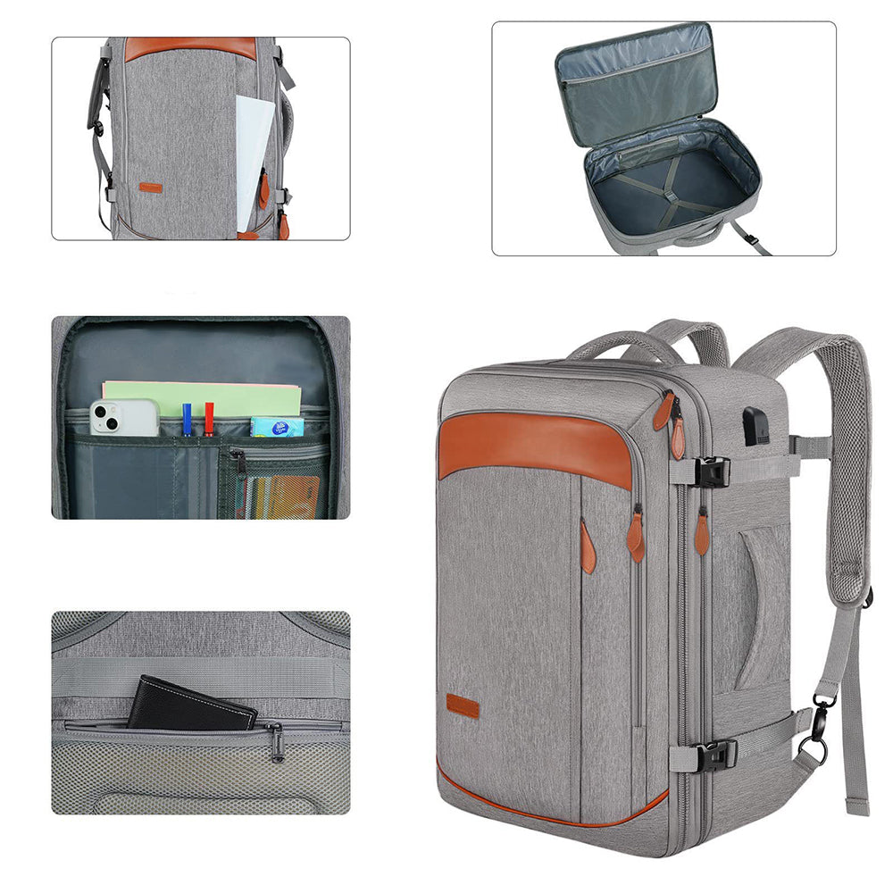 Business Travel Shoulder Backpack with Shoe Bag and Storage Bag