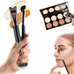 Nose Contour Brush Set with 2-in-1 U-Shaped Brush and Angled Flat Brush