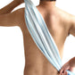 4Pcs Adult Exfoliating Washcloth Ultra-Long Back Scrubber for Shower Bath-Black