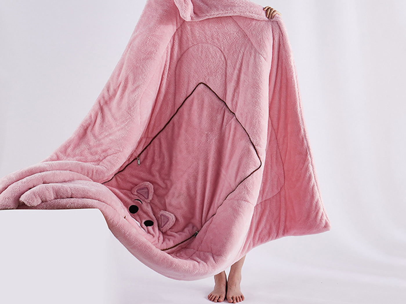 Pillow Blanket Throws Back Support Cushion