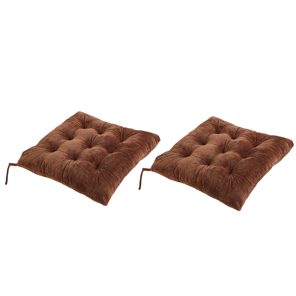 2Pcs Tie On Seat Cushion for Dining Patio Home Kitchen and Office Chairs