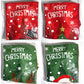 4Pcs Christmas Stocking Goodies Sock Xmas Wall Tree Party Hanging Candy Bag Decoration