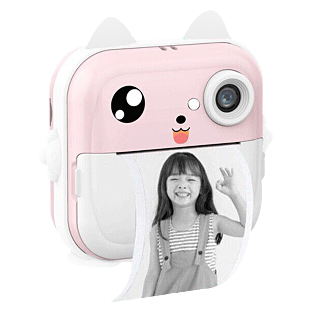Kids Instant Print Camera with 2 Rolls Print Paper