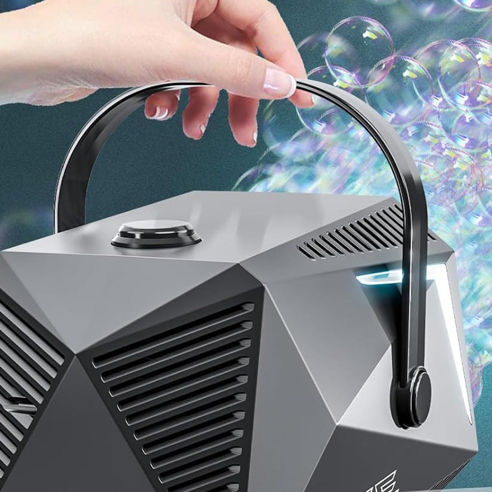 Automatic Bubble Machine Upgrade Portable Bubble Maker Blower LED Light