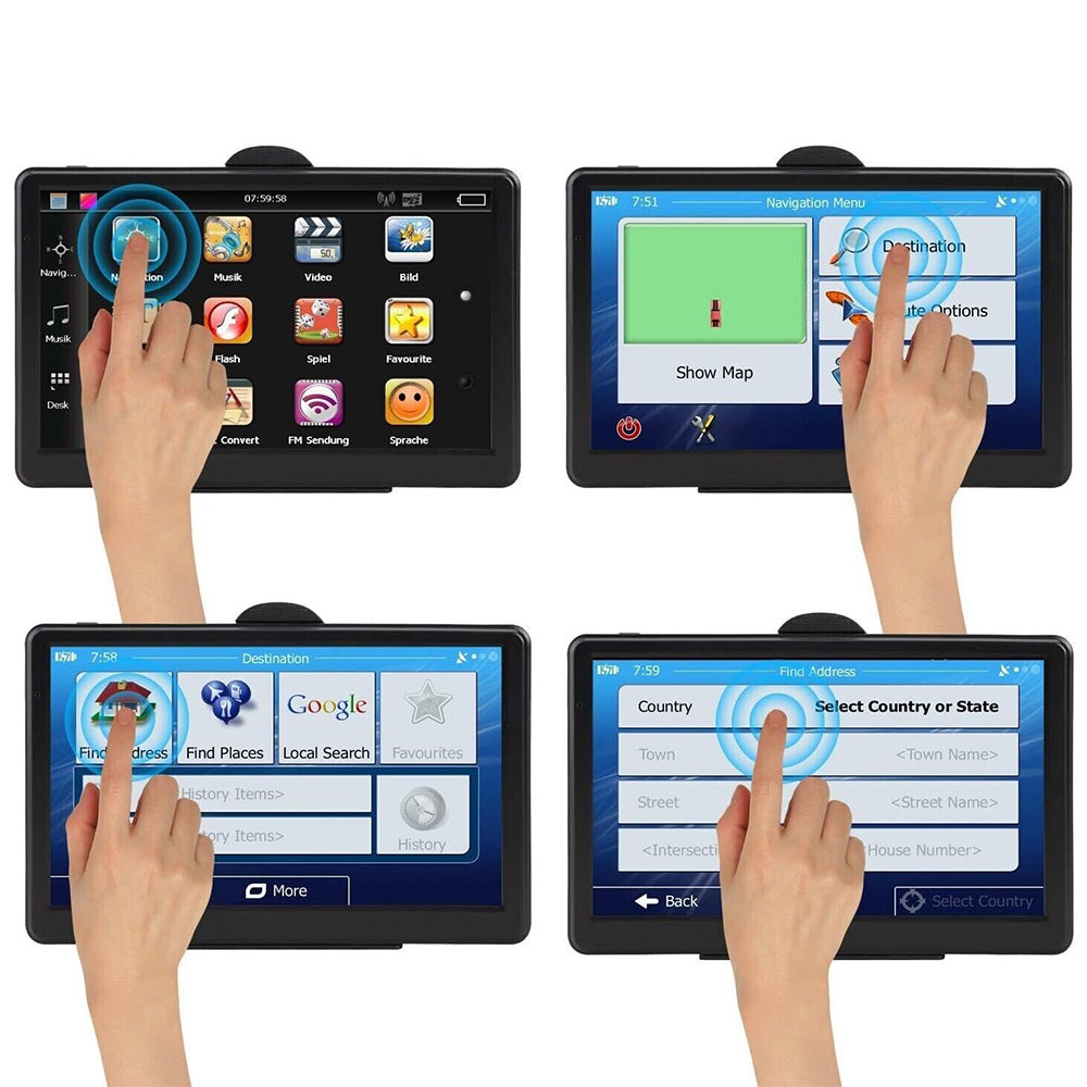 7 Inch Navigation for Car Truck with Voice Guidance and Offline Maps