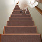 7Pcs Self-Adhesive Imitation Linen Non-Slip Stair Tread Carpet Mat