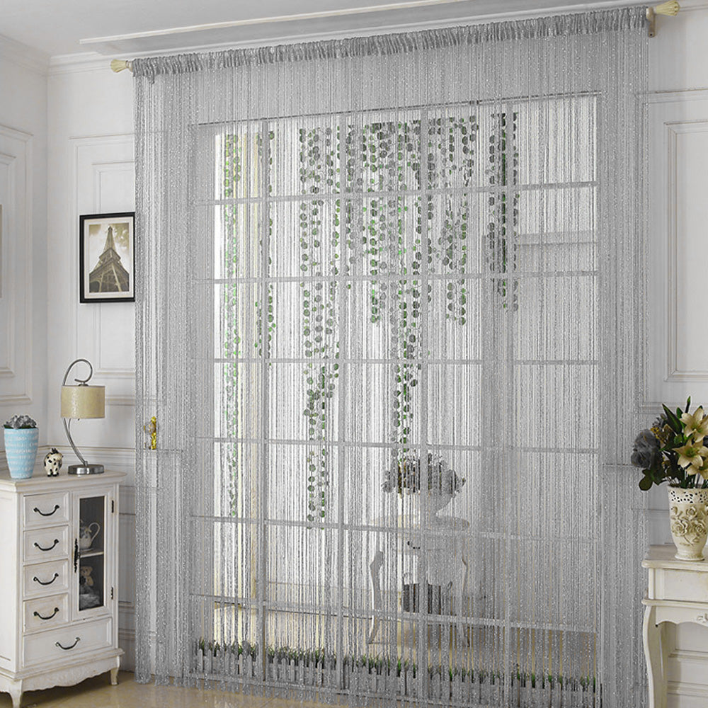 100x200cm Shimmer Tassel String Door and Window Divider Curtain