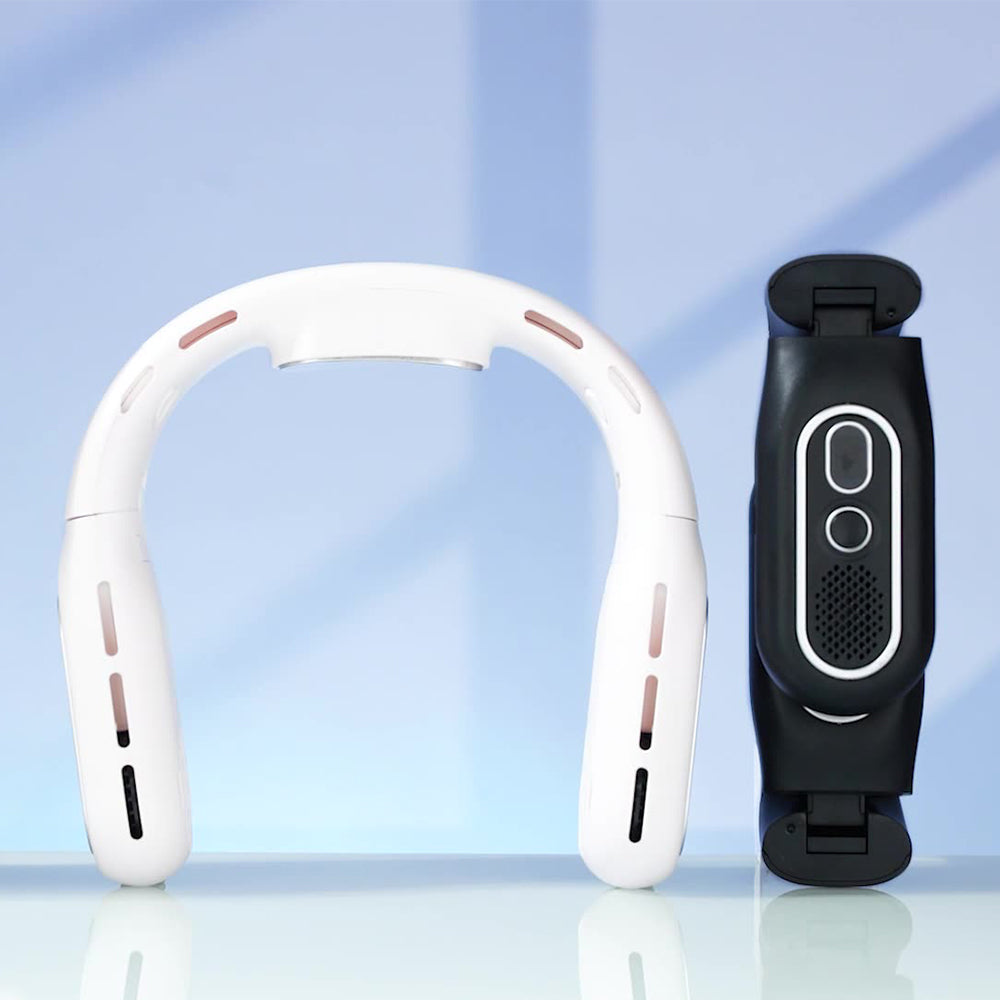 Portable 3000mAh Rechargeable Bladeless Foldable Mini Neck Fan