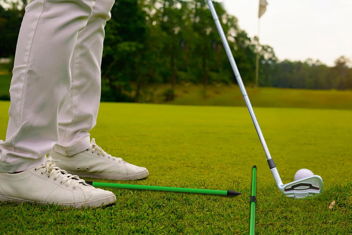3-Section Golf Alignment Stick Foldable Swing Training Aid