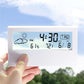 Digital Desktop Clock with Temperature Humidity Display-Transparent